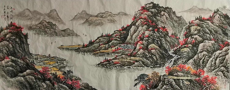 天划 江峡入秋来