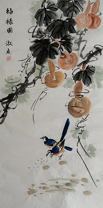 小雨 福禄图