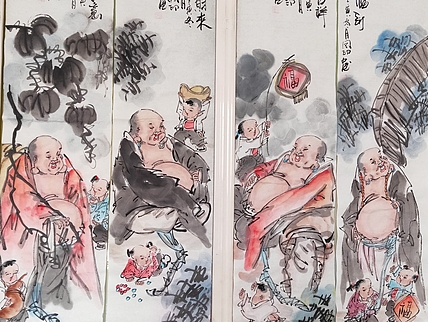 河北省美术家协会会员 侯同印 人物国画作品