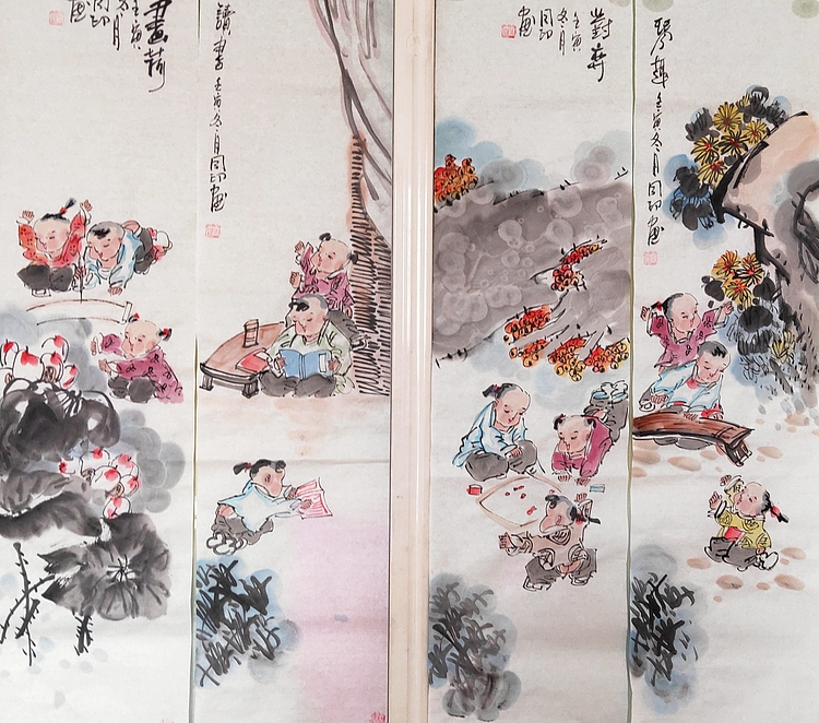 河北省美术家协会会员 侯同印 人物国画作品
