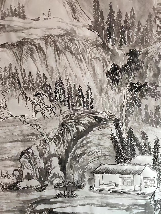 范立志 观山图