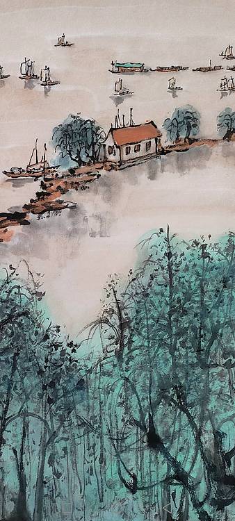 画树成林 江南春晓