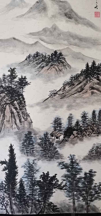 临黄君璧山水