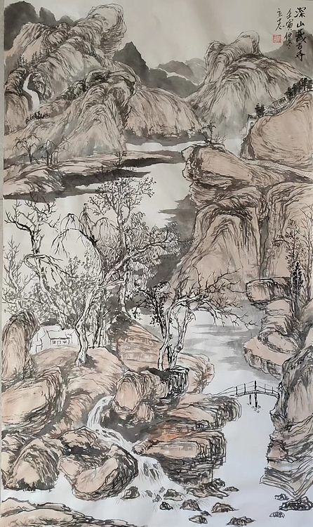 范立志 深山藏古寺
