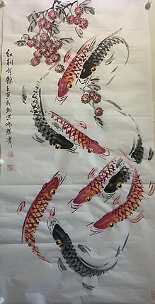佟广伟 〈鸿利有余〉省市美协会员，张大千第四代传人。
