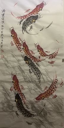 佟广伟 〈鸿运当头〉省市美协会员，张大千第四代弟子。