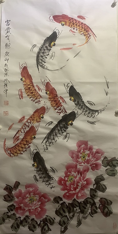 佟广伟 〈富贵有余〉省市美协会员，张大千第四代传人。