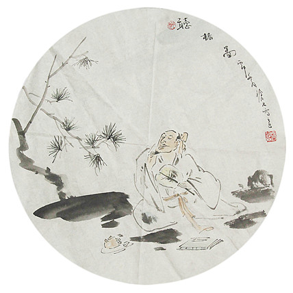 当代艺术家 张沧石 听松图