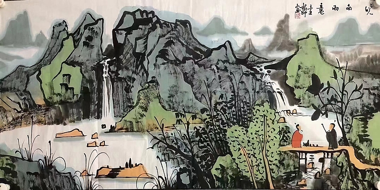 中国美术家协会会员 杨帅 皖南雨意