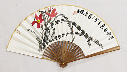 中国美术家协会会员 于涌津 花鸟成扇