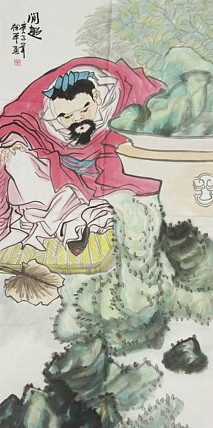 国家一级美术师 张松平人物 国画