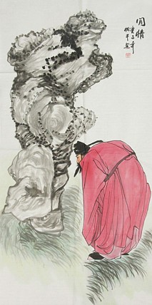 国家一级美术师 张松平人物 国画