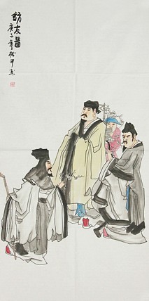 国家一级美术师 张松平人物 国画
