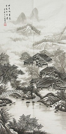 当代艺术家 周裕国 精品山水国画