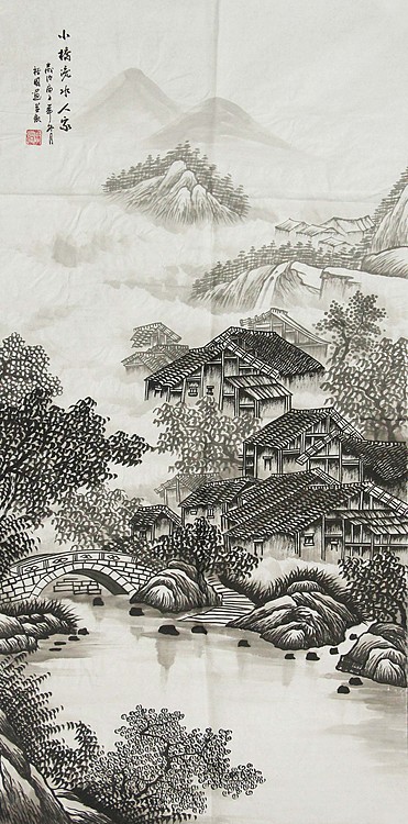 当代艺术家 周裕国 精品山水国画