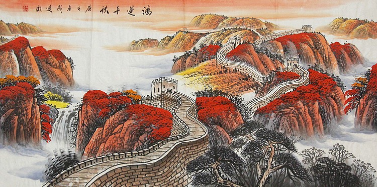 当代艺术家 吴成建 精品山水国画