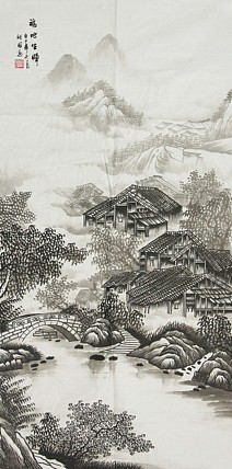 当代艺术家 周裕国 精品山水国画