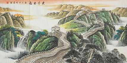 当代艺术家 吴成建 精品山水国画