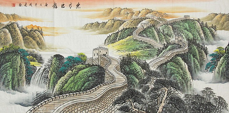 当代艺术家 吴成建 精品山水国画
