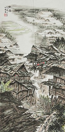 当代艺术家 周裕国 精品山水国画