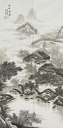 当代艺术家 周裕国 精品山水国画