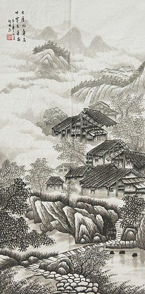 当代艺术家 周裕国 精品山水国画