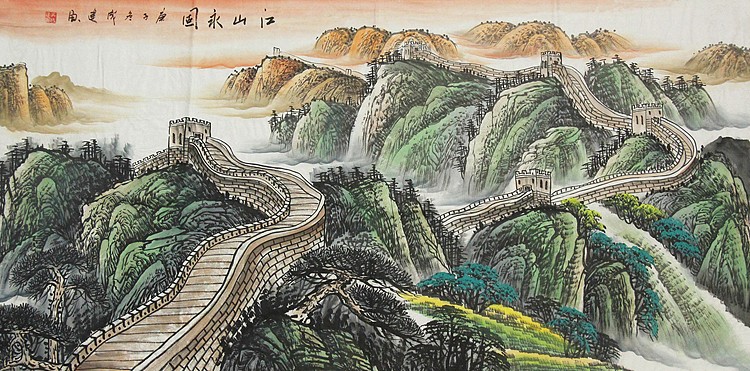 当代艺术家 吴成建 精品山水国画