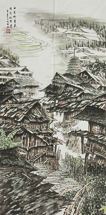 画家 周裕国 曲是乡音美 四尺山水