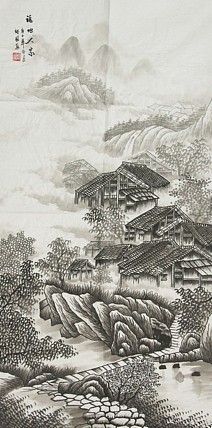 当代艺术家 周裕国 精品山水国画