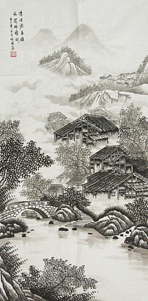 当代艺术家 周裕国 精品山水国画