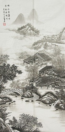 当代艺术家 周裕国 精品山水国画