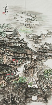 当代艺术家 周裕国 精品山水国画