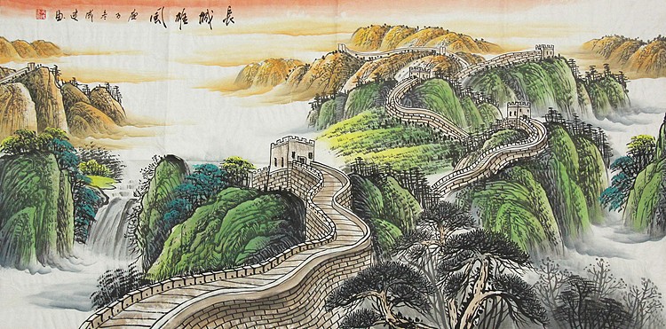 当代艺术家 吴成建 精品山水国画