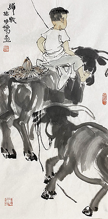 中国美术家协会会员 孙培增 人物国画