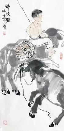 中国美术家协会会员 孙培增 人物国画