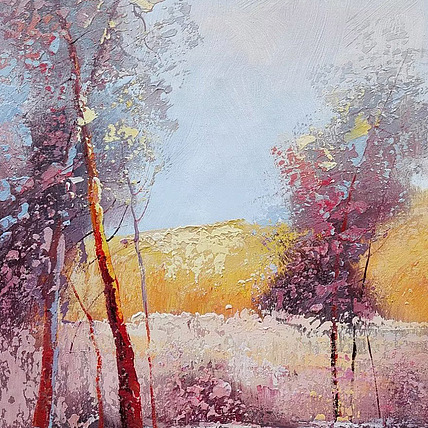 胡冰 纯手绘精品油画《风景1》