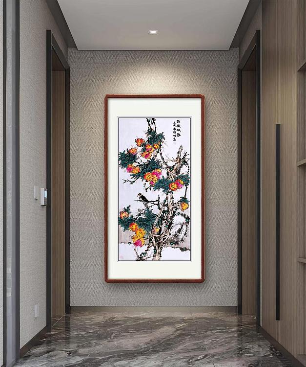 高晓林 （3824）国家一级美术师，江苏省美协会员《秋硕飘香》