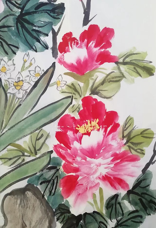 贺国平 国画（春晖满堂嘉年华）