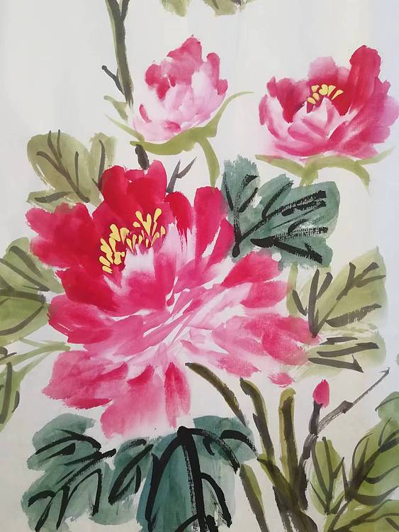 贺国平 国画（春晖满堂嘉年华）