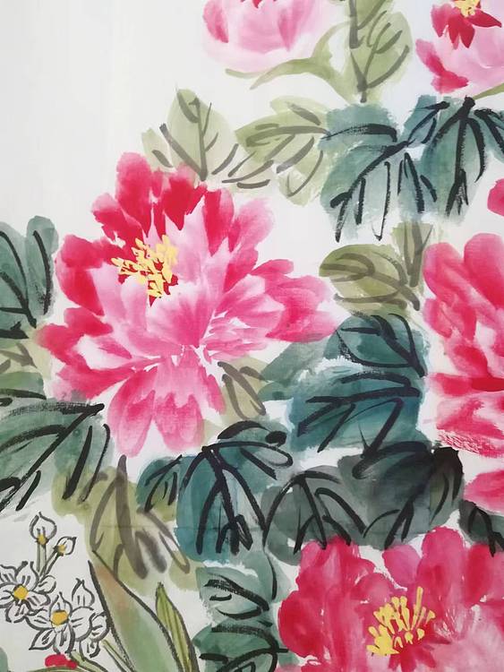 贺国平 国画（春晖满堂嘉年华）