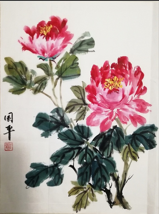贺国平 国画（春晖）