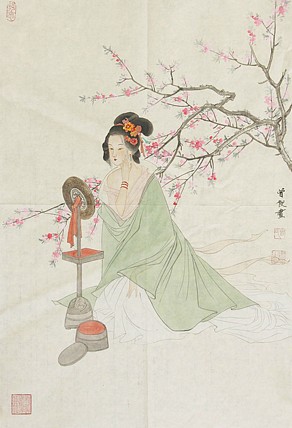 四川工笔花鸟学会会员，曾俊