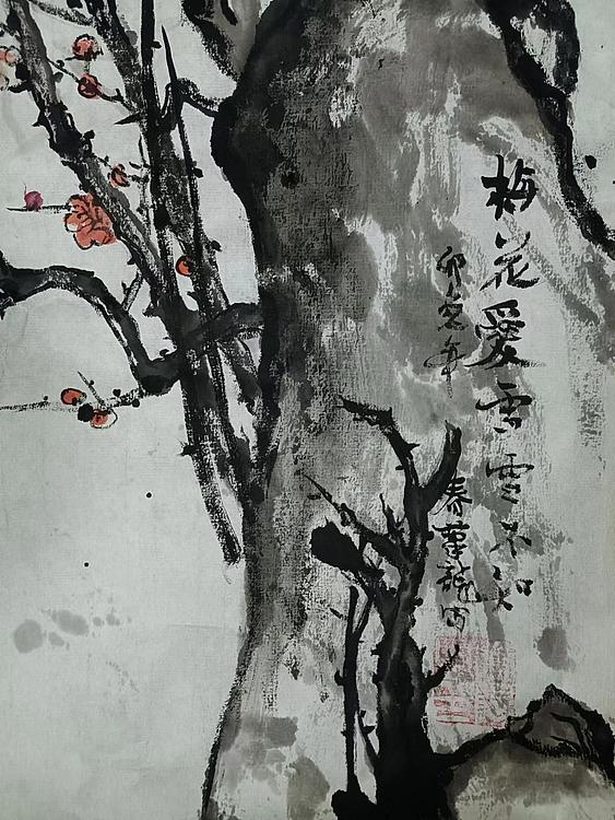 喻阳 梅花爱雪雪不知