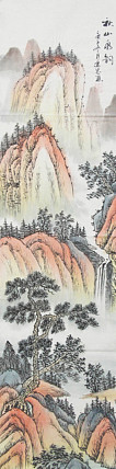 当代山水画家 李建忠 山水国画