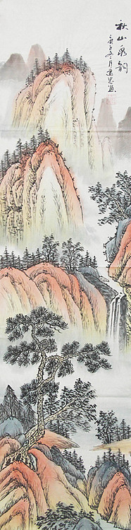 当代山水画家 李建忠 山水国画