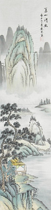 当代山水画家 李建忠 山水国画