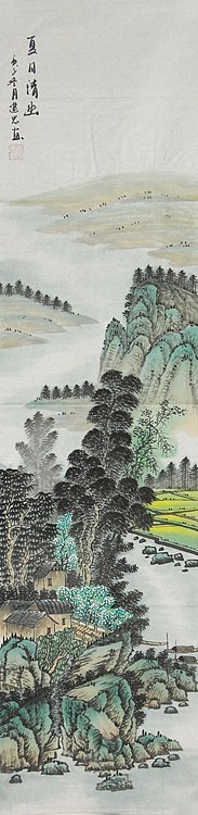 当代山水画家 李建忠 山水国画
