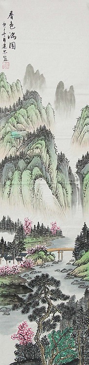 当代山水画家 李建忠 山水国画