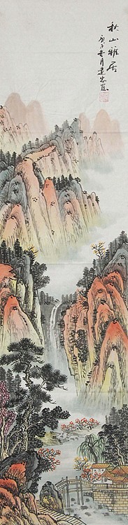 当代山水画家 李建忠 山水国画