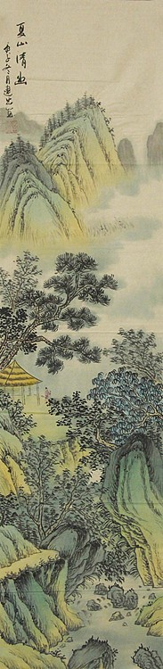 当代山水画家 李建忠 山水国画